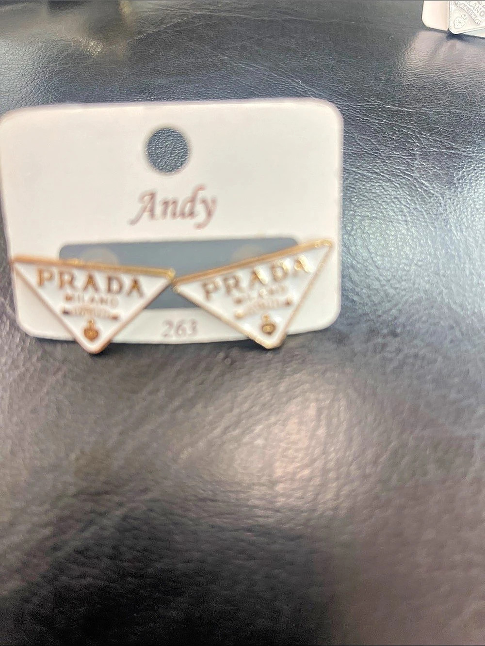 Triangle Stud Earrings Gold